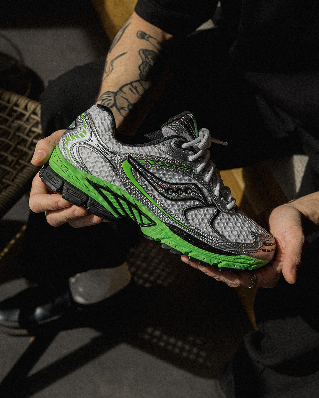 Saucony Progrid Ride 1 white slime