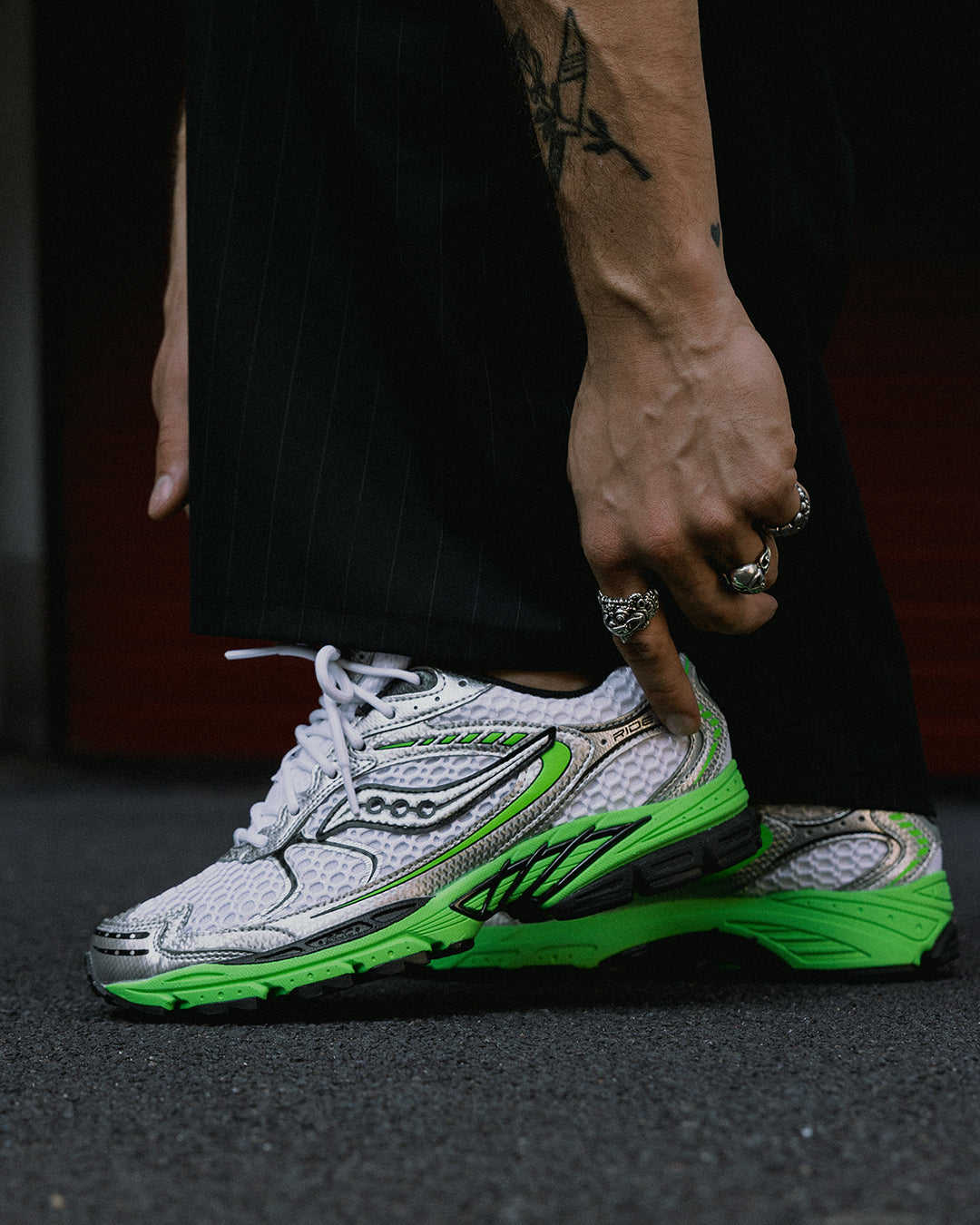 Saucony Progrid Ride 1 white slime