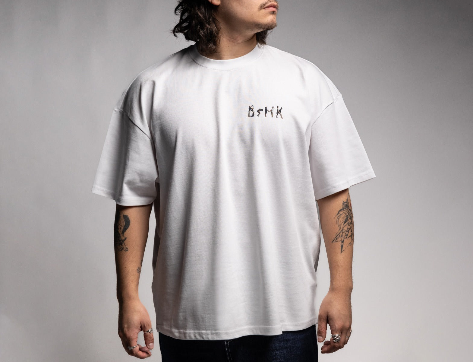 BSMK Living Letters Logo Tee white 2