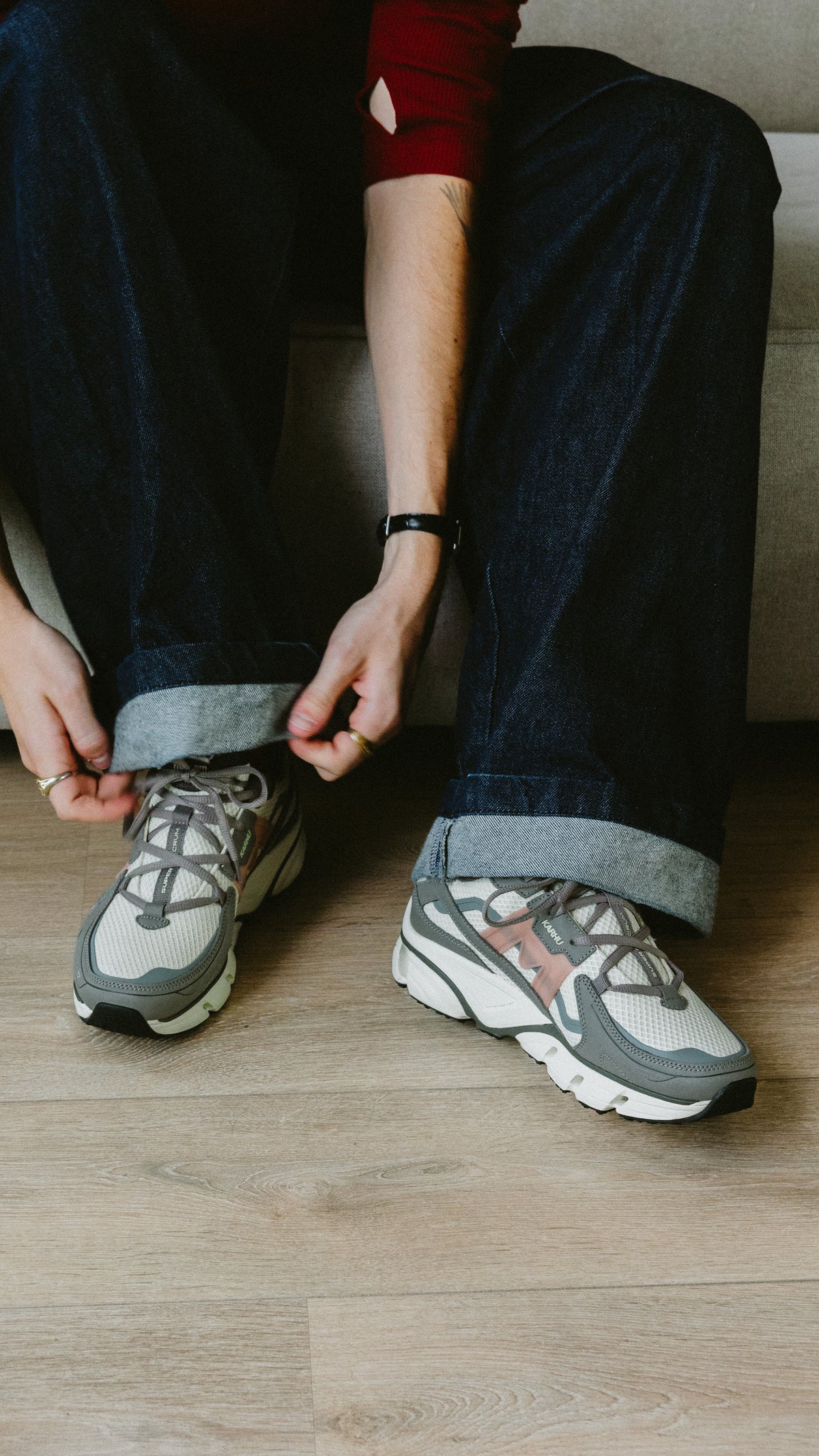 Karhu Super Fulcrum gray flannel adobe rose