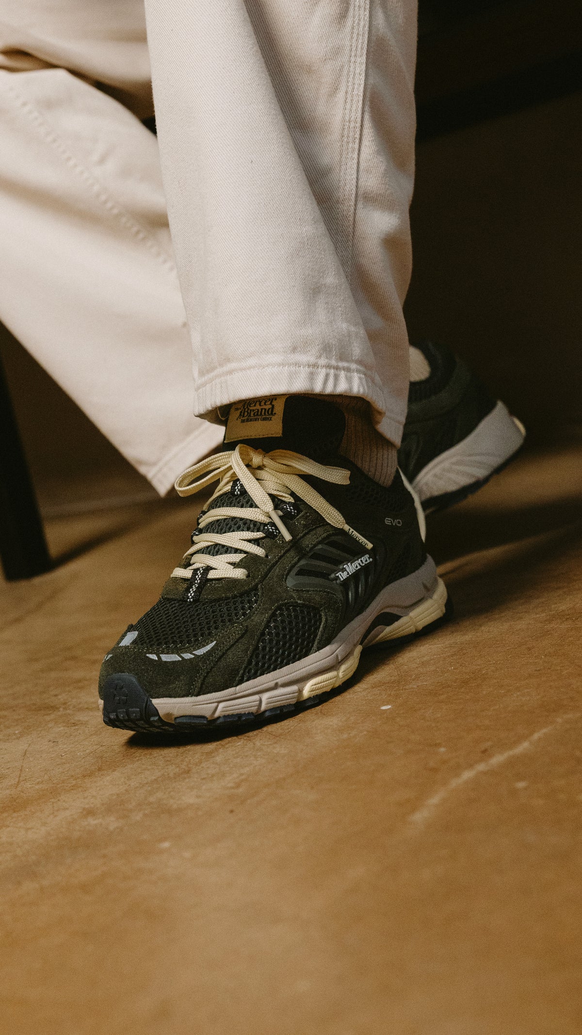 Mercer The Re-Run EVO Nubuck army green