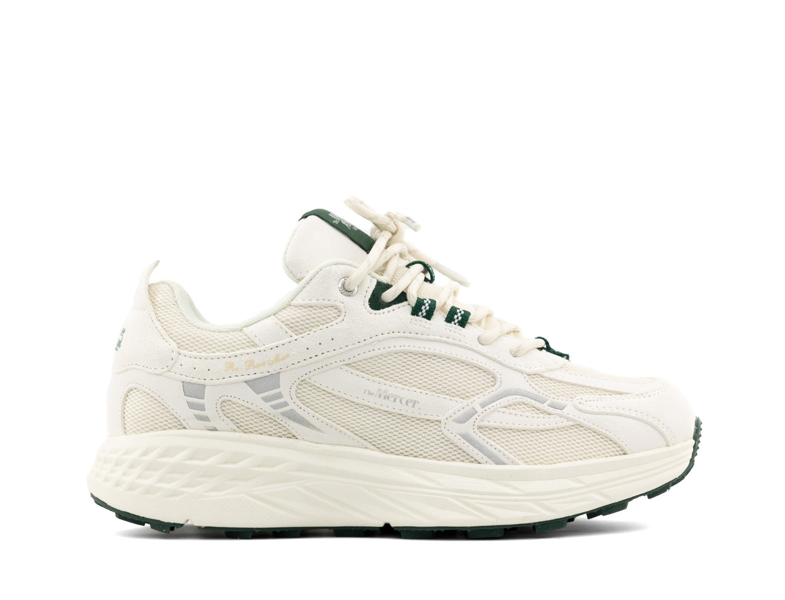 Mercer The Re-Run Max Suede white green