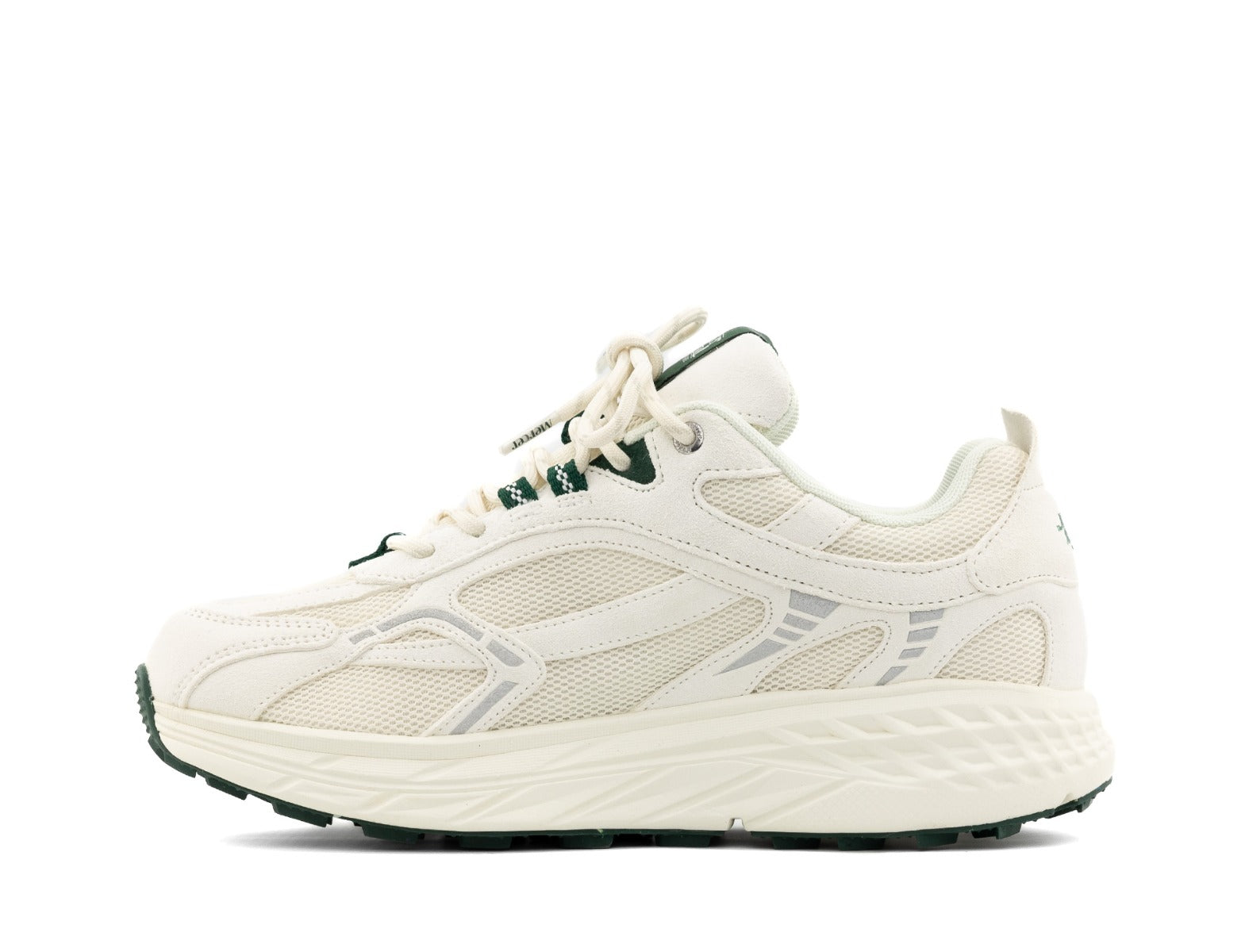 Mercer The Re-Run Max Suede white green