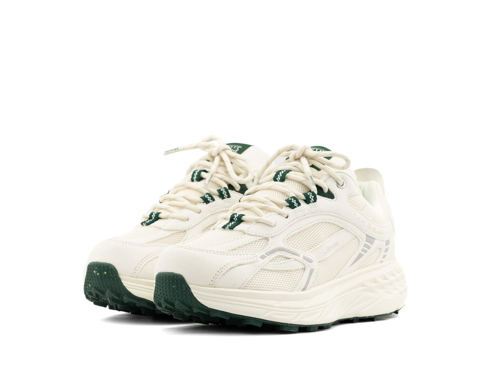 Mercer The Re-Run Max Suede white green