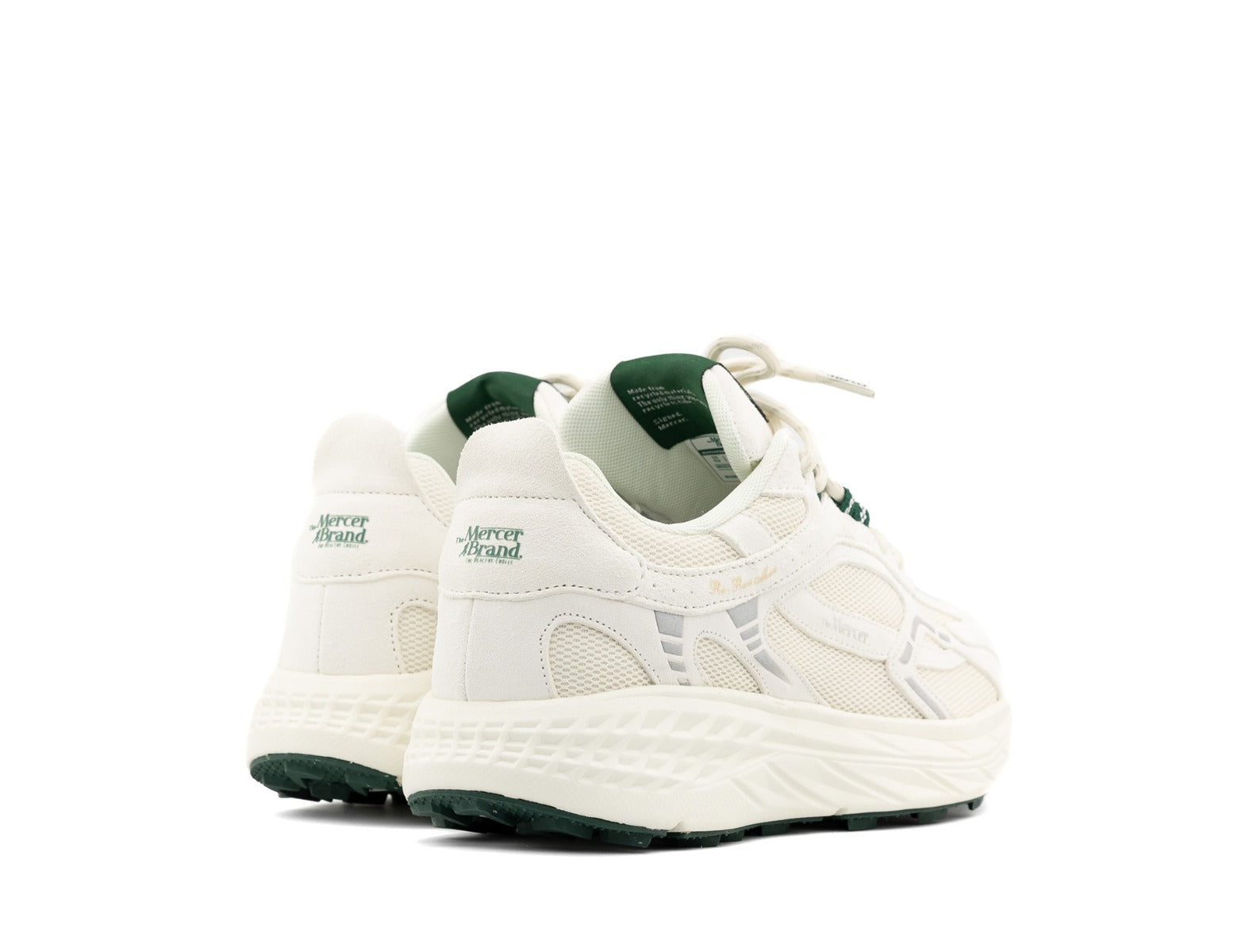 Mercer The Re-Run Max Suede white green