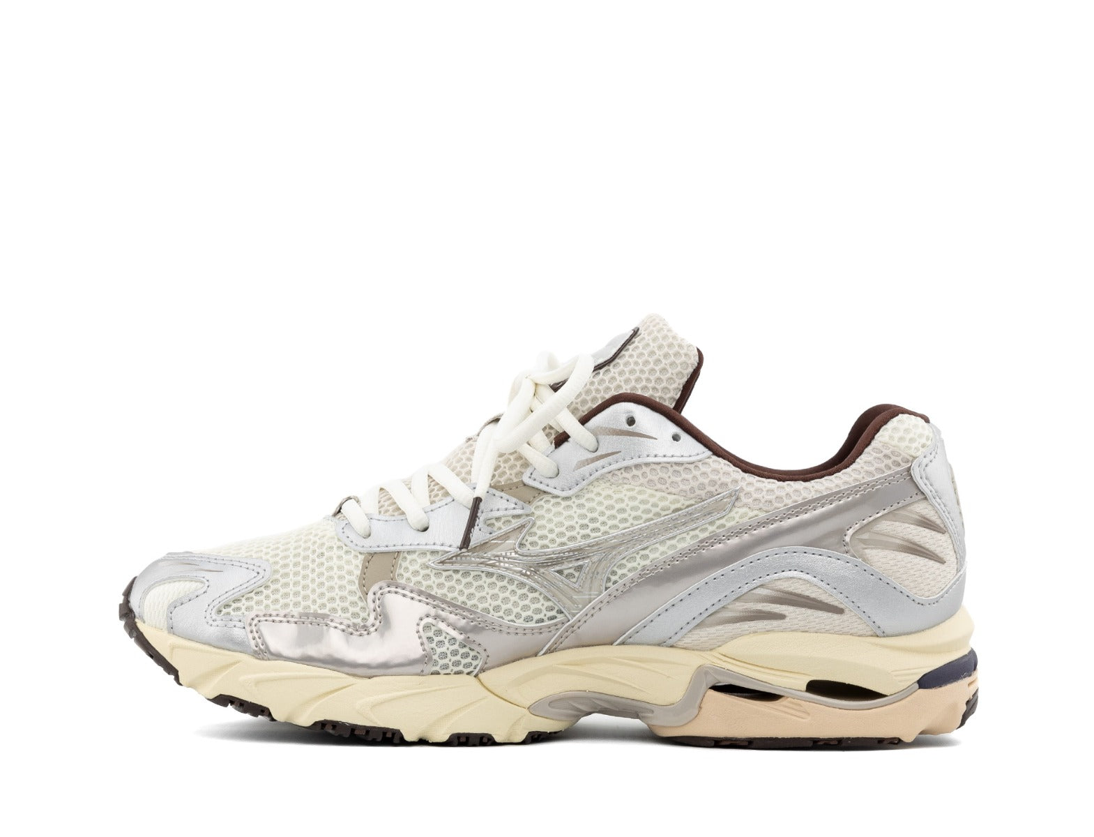 Mizuno Wave Rider 10 snow white silver cloud chicory coffee 2