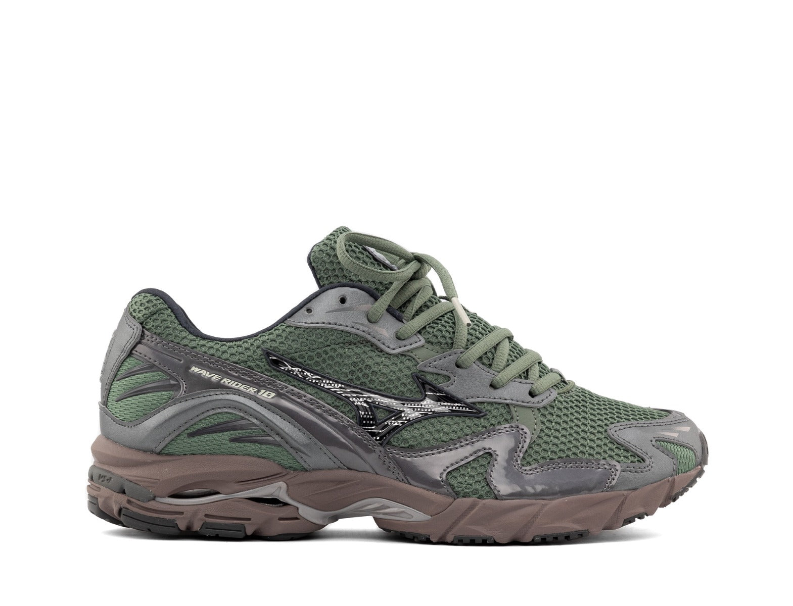 Mizuno Wave Rider 10 Sport 'Y2K' Pack agave green black sand metallic gray