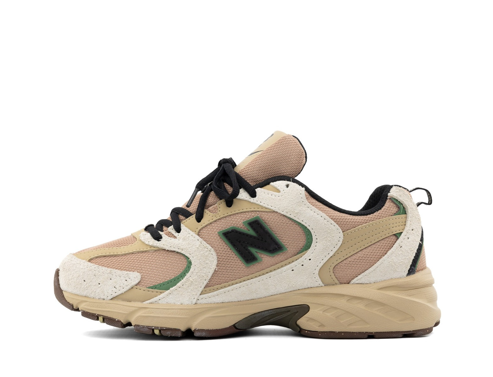 New Balance 530 linen incense flat taupe mallard green 2