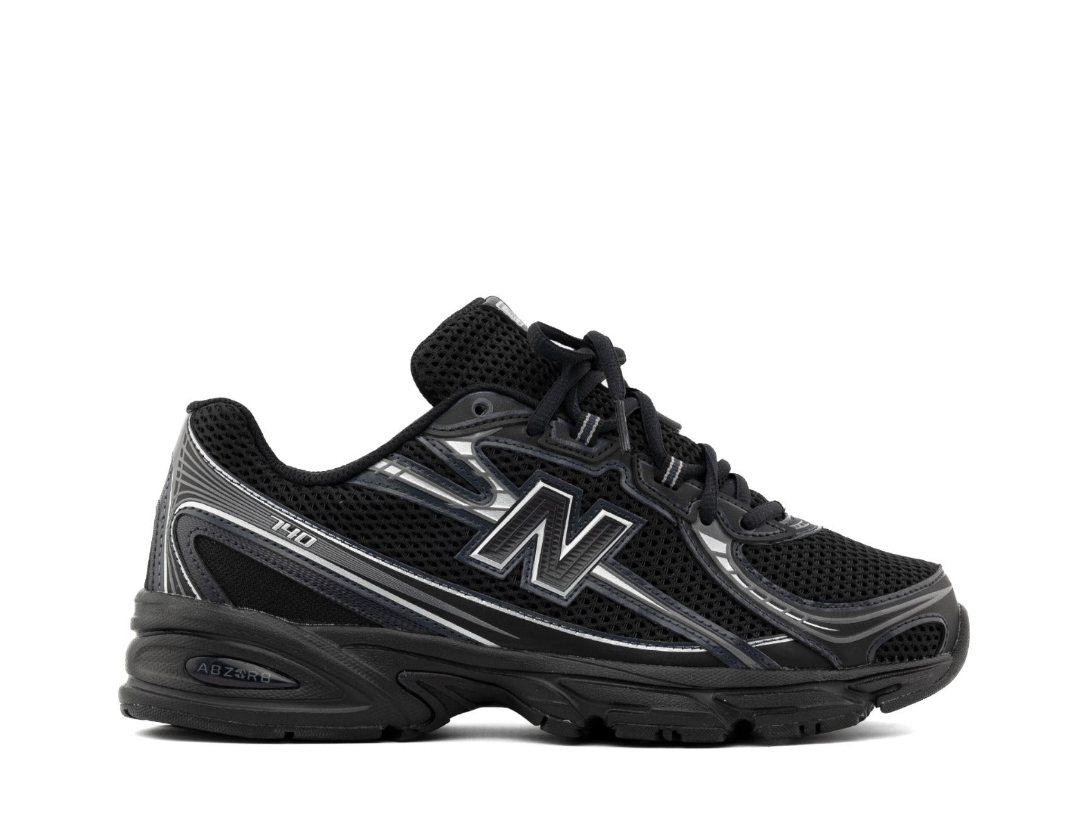 New Balance 740 black silver metallic