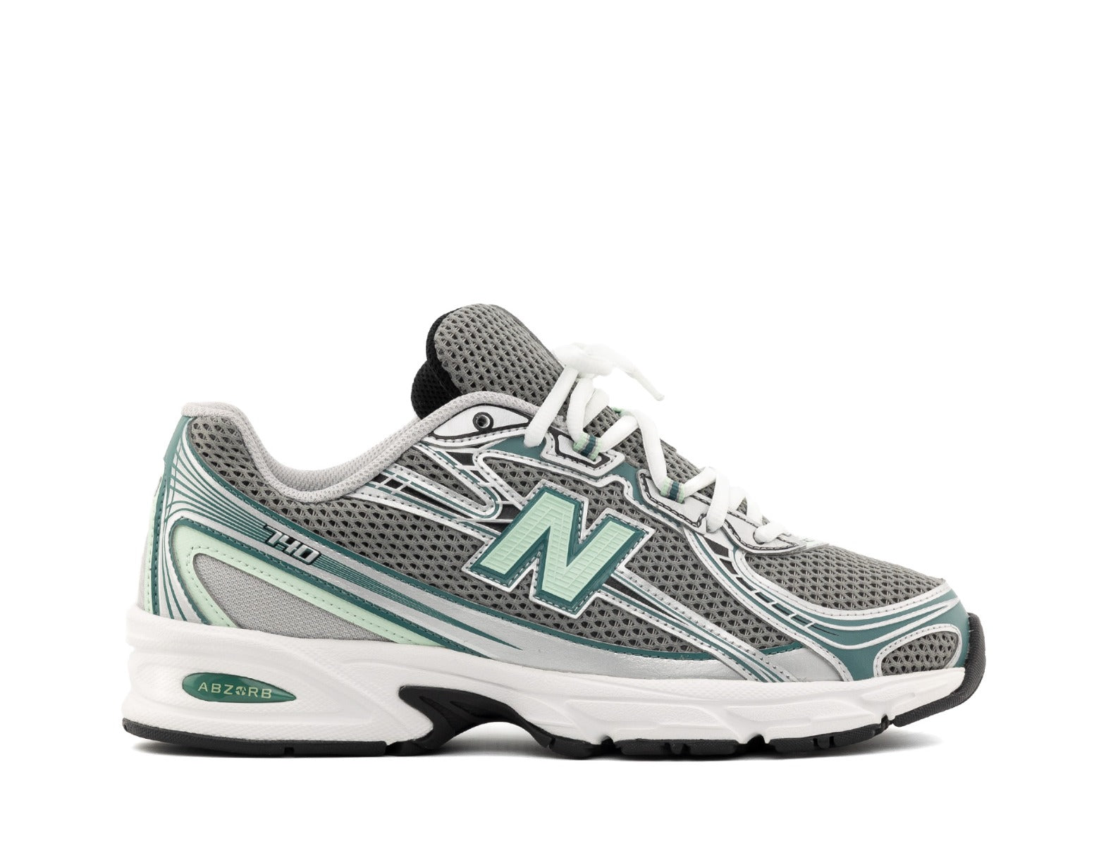 New Balance 740 silver metallic new spruce clay ash rain cloud