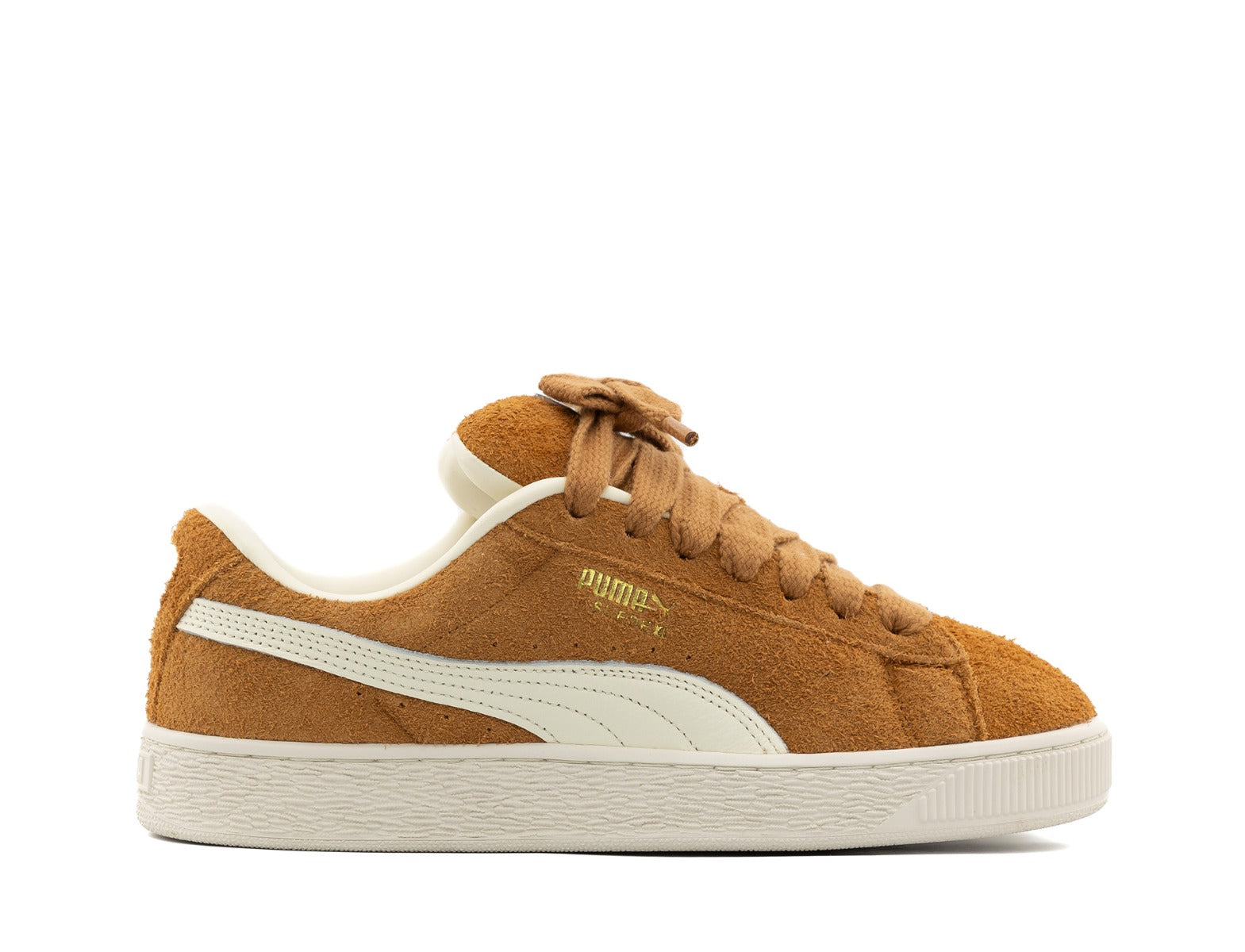 Puma Suede XL Hairy caramel latte frosted ivory