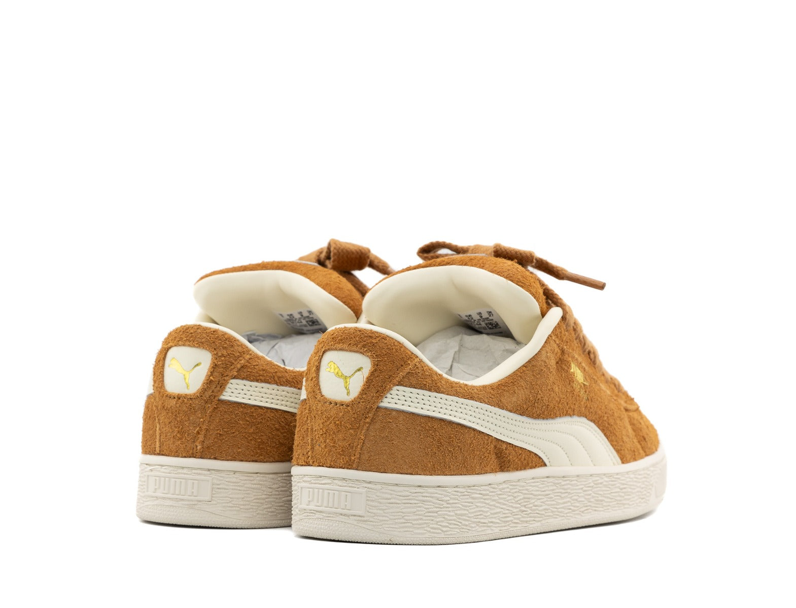 Puma Suede XL Hairy caramel latte frosted ivory 4