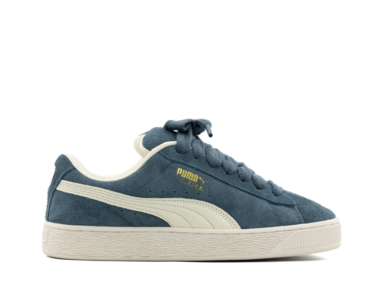 Puma Suede XL Hairy gray skies frosted ivory 1