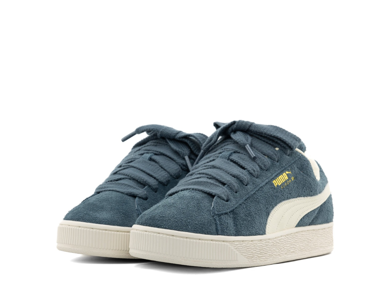 Puma Suede XL Hairy gray skies frosted ivory 3