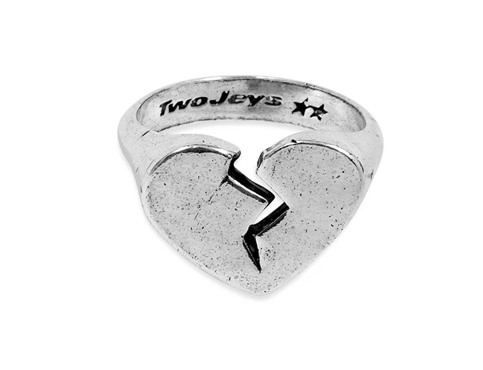 TwoJeys Broken Heart Ring